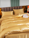 SilkSilky IT 25Momme Seta pura Bedding Set Champagne 003