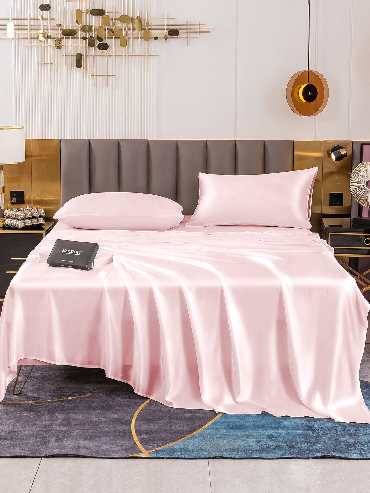 [Rosa] SilkSilky-IT 19Momme Seta pura Bedding Set 002