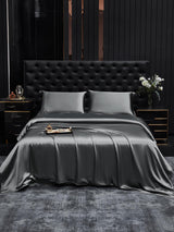 [Grigio Scuro] SilkSilky-IT 19Momme Set di biancheria da letto 001