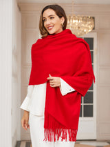 [Rosso] SilkSilky-IT Lana Sciarpa 003
