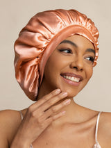 [Rosa Corallo] SilkSilky-IT Cuffia di seta 003