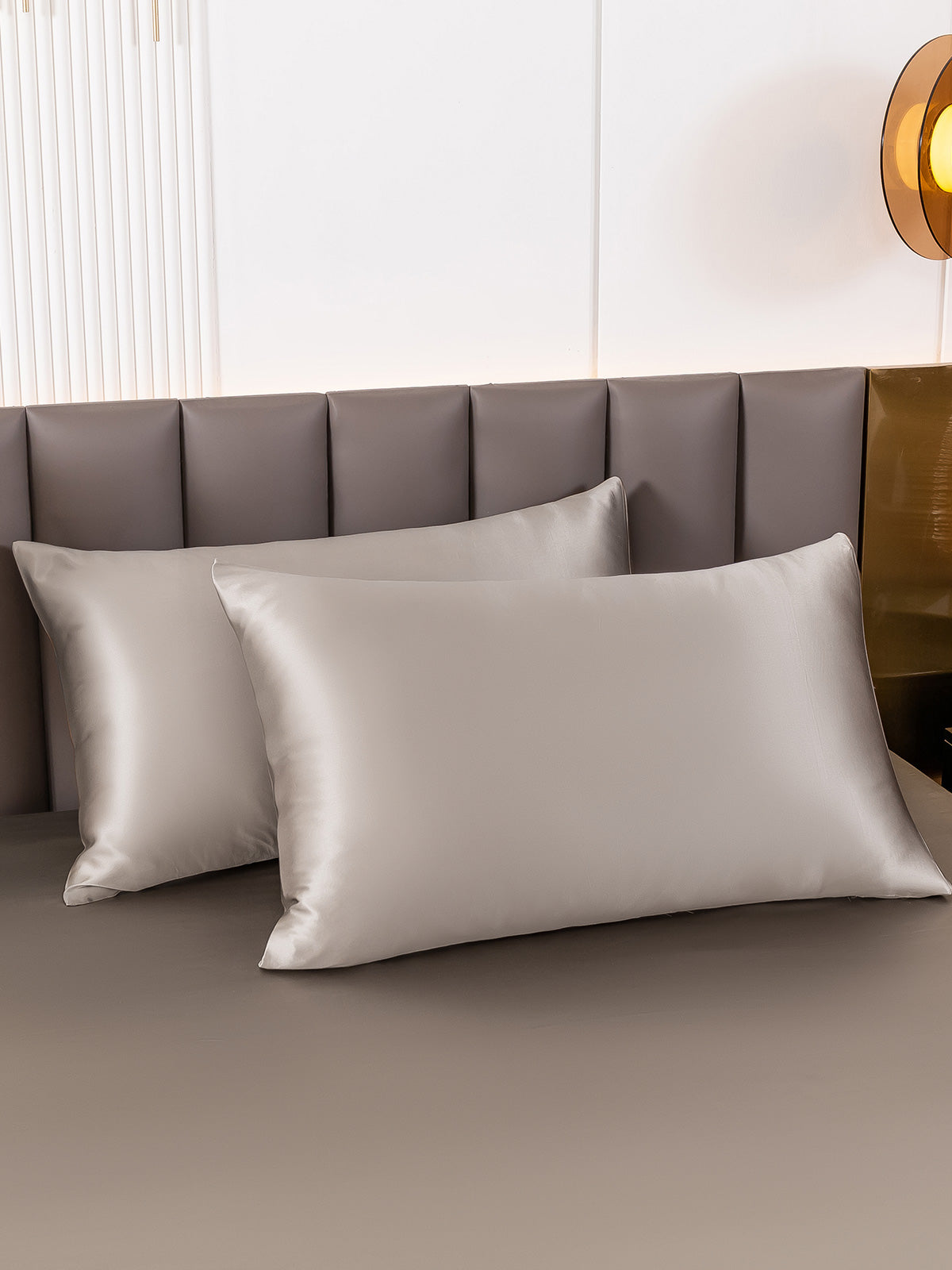 [Grigio] SilkSilky-IT 19Momme Seta pura Pillowcase 001