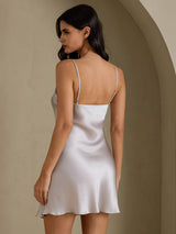 [Grigio] SilkSilky-IT Sleeveless V Neck Camicia da notte 002
