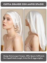 [Bianco] SilkSilky-IT Cuffia di seta 003