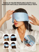 [Azzurro] SilkSilky-IT Mascherina da Notte 004