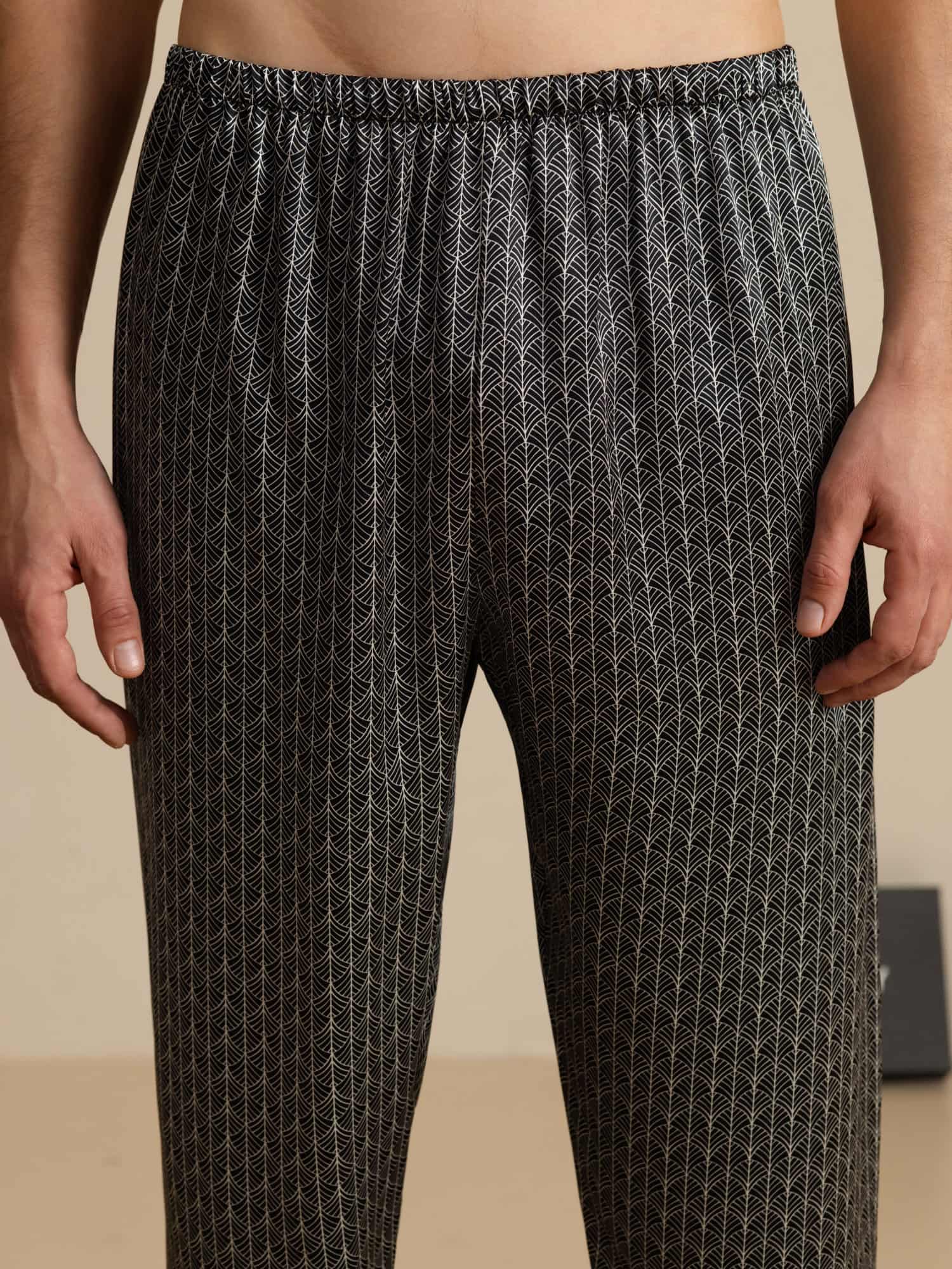 [Ginkgo Nero] SilkSilky-IT Mens Sleep Bottoms 003