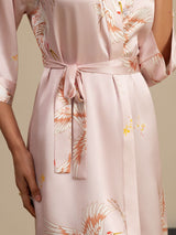 [Rosa] SilkSilky-IT 3/4 Sleeve Vestaglia da donna 004