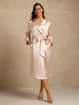 [Rosa] SilkSilky-IT Long Sleeve Vestaglia da donna 001