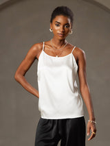 [Bianco] SilkSilky-IT Spaghetti Strap Cami 003