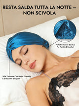 [Verde Acqua] SilkSilky-IT Cuffia di seta 006