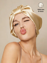 [Champagne] SilkSilky-IT Cuffia di seta 001