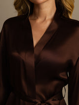 [Caffè] SilkSilky-IT 3/4 Sleeve Vestaglia da donna 008