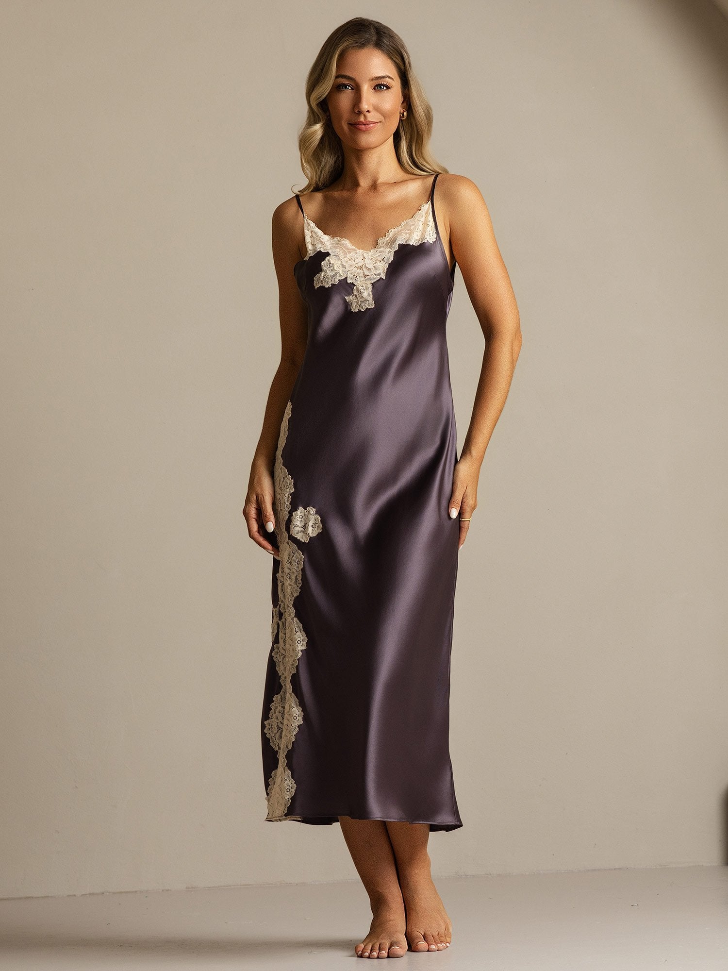 [GrigioPorpora] SilkSilky-IT Seta pura Nightgown 008