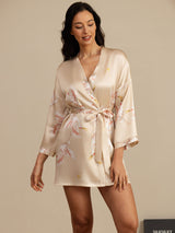 [Champagne] SilkSilky-IT 3/4 Sleeve Vestaglia da donna 004