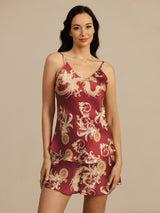 [Drago Vino] SilkSilky-IT Spaghetti Strap V Neck Set di Bretelle 001