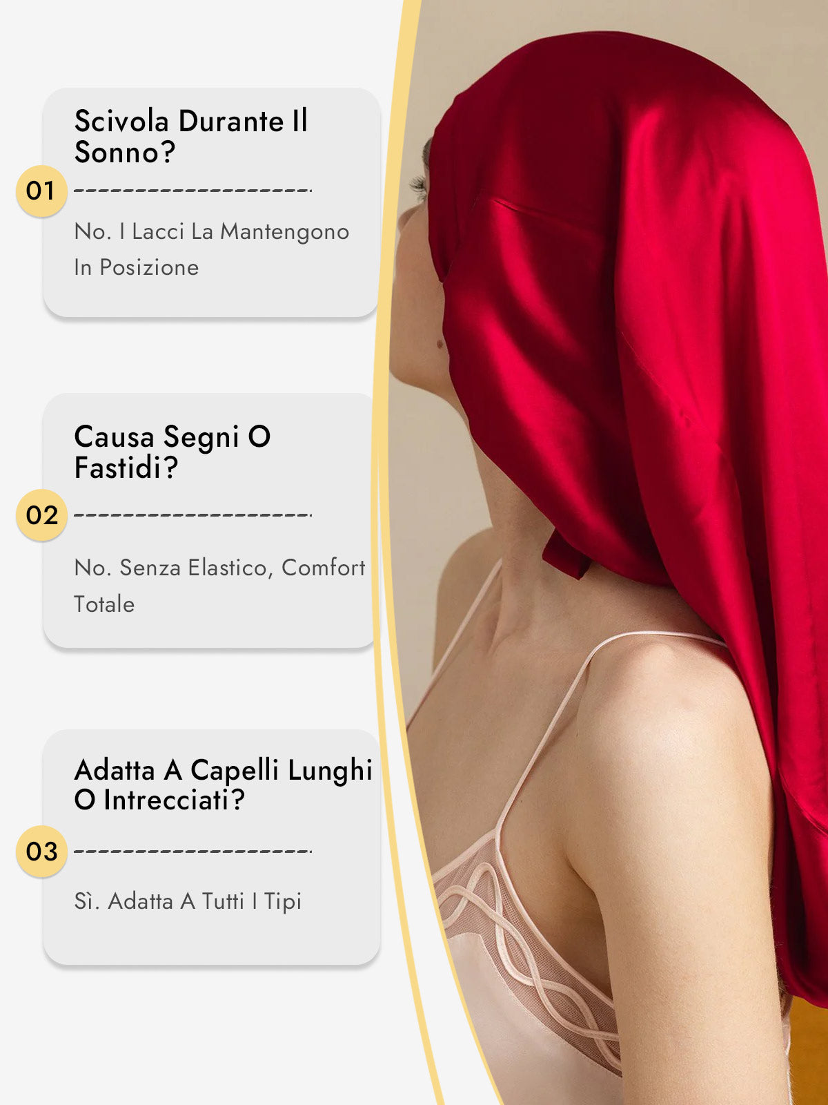 [Vino] SilkSilky-IT Cuffia di seta 008