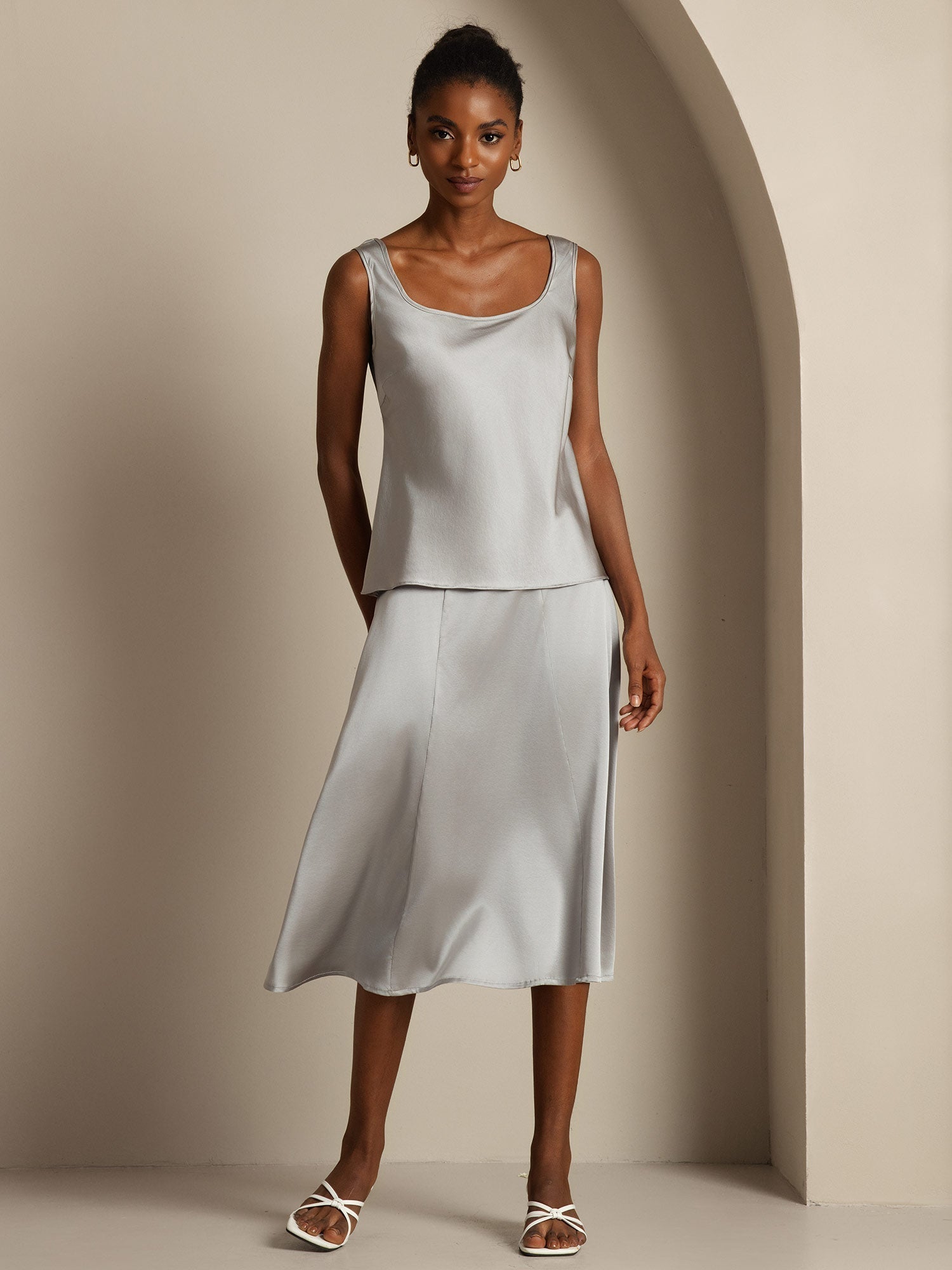 [Grigio Griffin] SilkSilky-IT 19Momme Seta Camisoles 001,