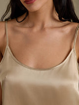 [Oro Champagne] SilkSilky-IT Spaghetti Strap Set di Bretelle 004