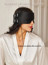 [Nero] SilkSilky-IT Mascherina da Notte 005
