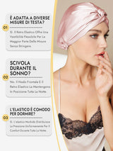 [Rosa] SilkSilky-IT Cuffia di seta 008