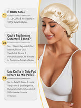 [Champagne] SilkSilky-IT Cuffia di seta 005