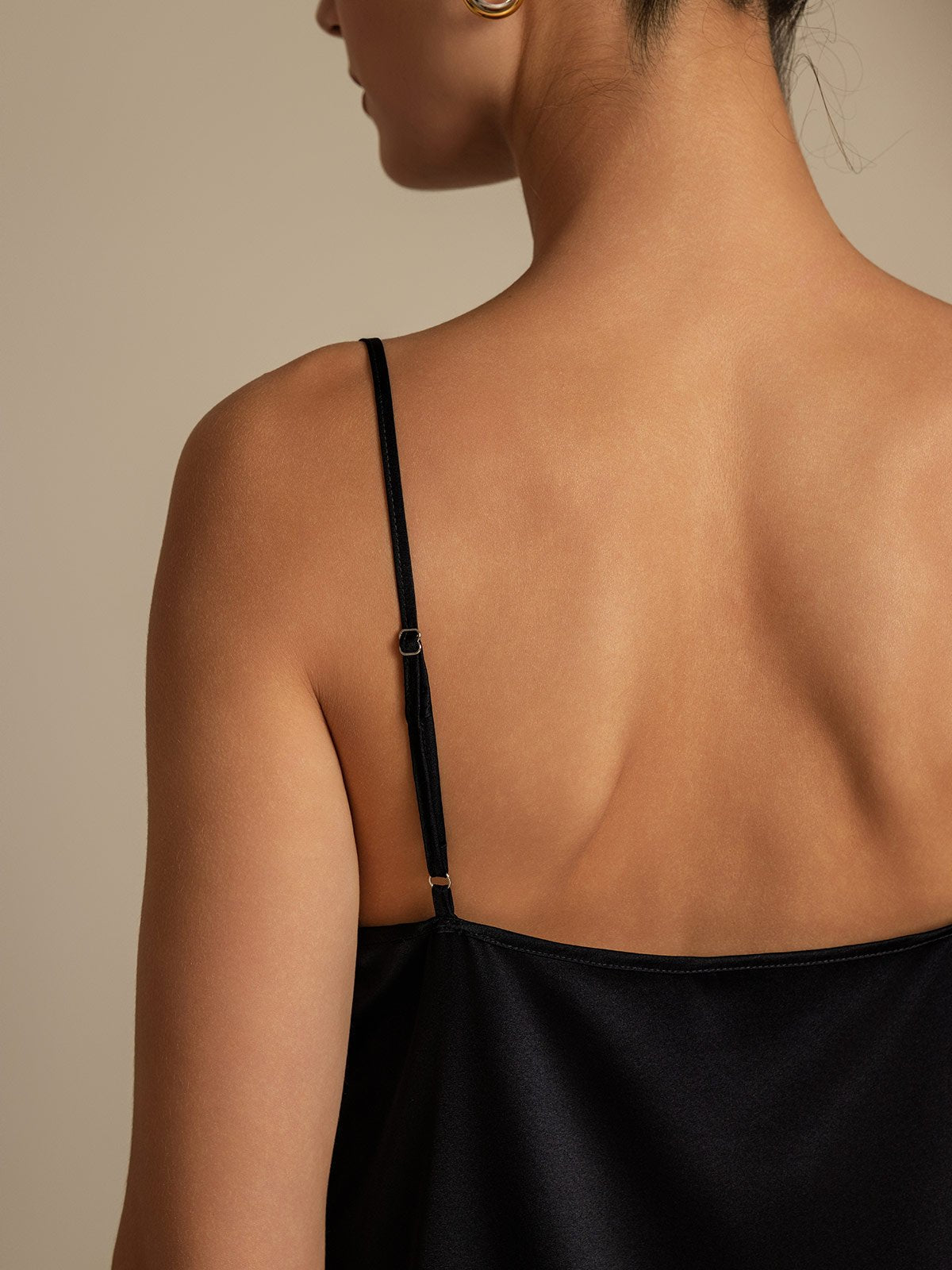 [Nero] SilkSilky-IT 19Momme Seta Collo drappeggiato Women''s Outfit Sets 005,