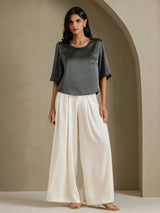 [Grigio Scuro] SilkSilky-IT Half Sleeve Magliette donna 006