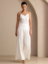 [Bianco] SilkSilky-IT Sleeveless V Neck Cami 005