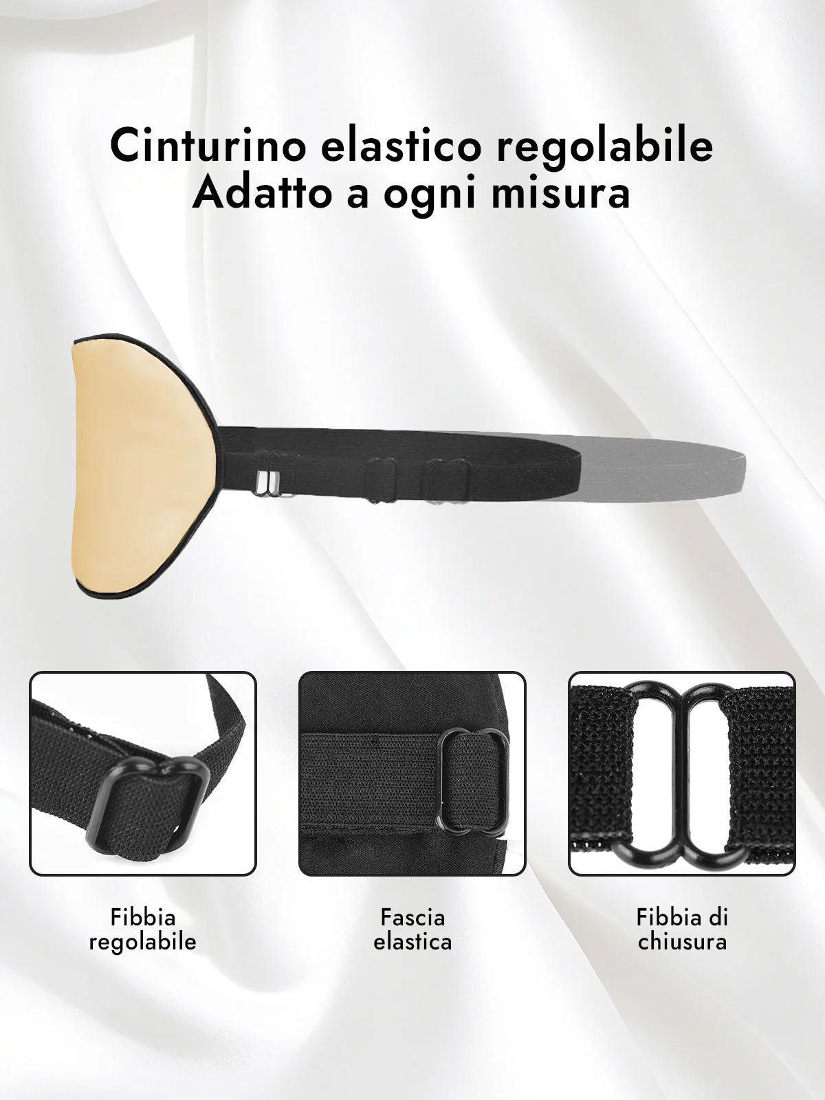 [Champagne] SilkSilky-IT Mascherina da Notte 004