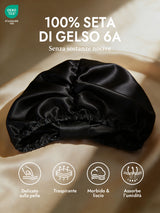 [Nero] SilkSilky-IT Cuffia di seta 002