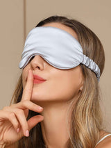 [Argento] SilkSilky-IT Mascherina da Notte 001