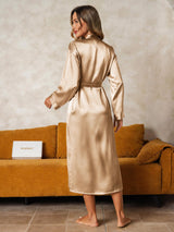 [Champagne] SilkSilky-IT Long Sleeve Vestaglia da donna 002