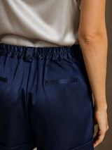 [Blu Scuro] SilkSilky-IT Pantaloncini da donna 005