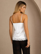 [Bianco] SilkSilky-IT V Neck Cami 002