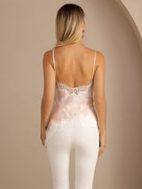 [Rosa] SilkSilky-IT Spaghetti Strap V Neck Cami 002
