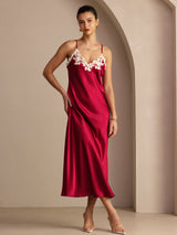 [Vino] SilkSilky-IT Sleeveless V Neck Vestiti da donna 003