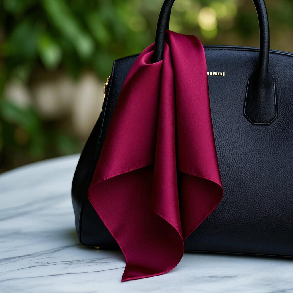 [Rosso Scuro] SilkSilky-IT Seta pura Scarf 003