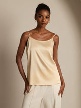 [Champagne] SilkSilky-IT Spaghetti Strap Cami 001