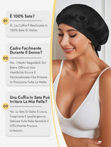 [Nero] SilkSilky-IT Cuffia di seta 005