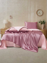 [MalvaPallido+RosaChiaro] SilkSilky-IT 19Momme Set di biancheria da letto 002