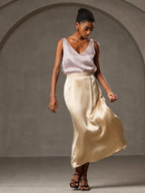 [Grigio Ombra] SilkSilky-IT Sleeveless V Neck Cami 005