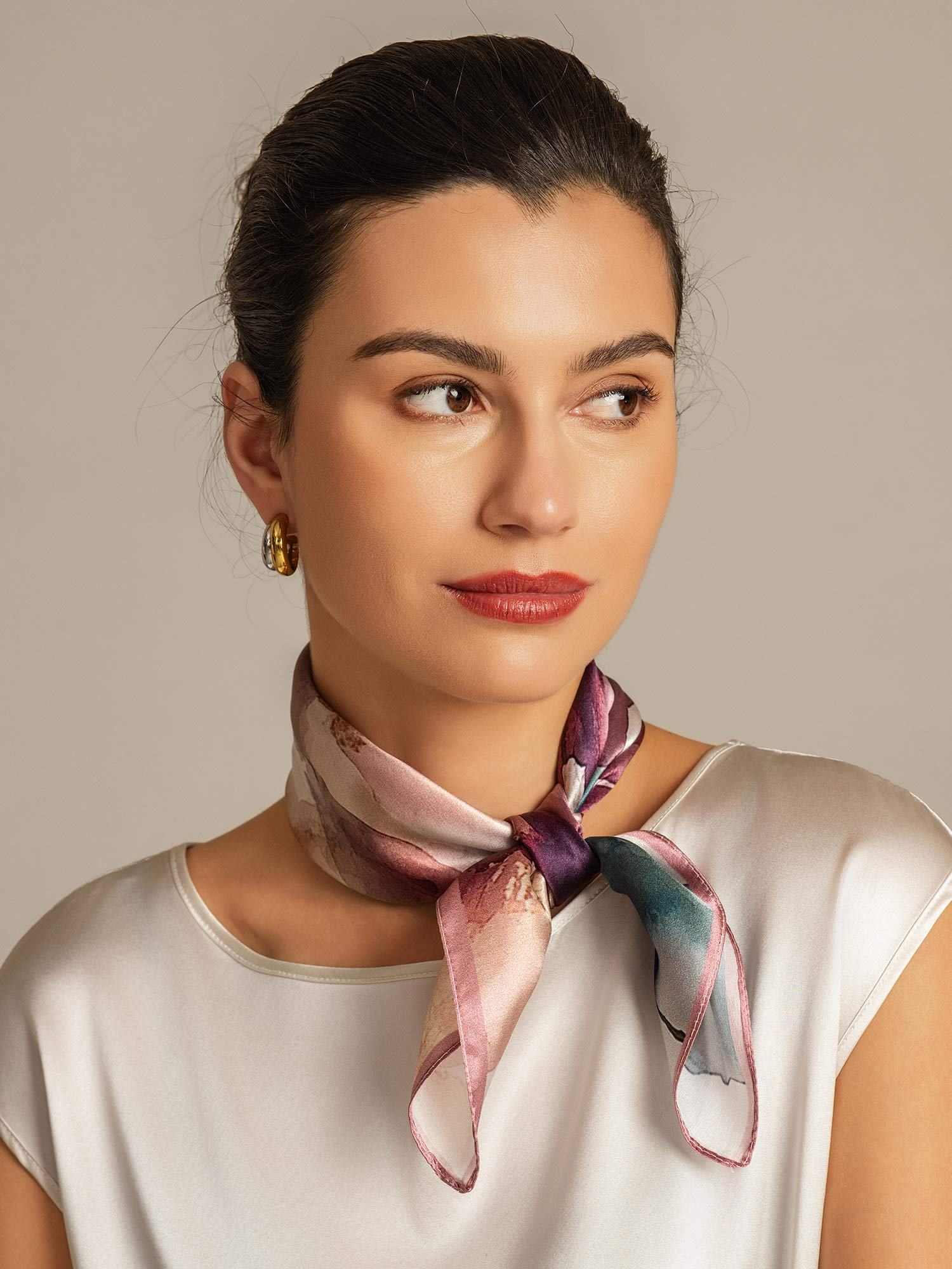 [P102] SilkSilky-IT Seta pura Scarf 005,