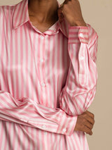 [Riga Rosa] SilkSilky-IT Long Sleeve Lapel Collar Camicie da donna 004