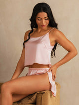 [Rosa] SilkSilky-IT Spaghetti Strap Set di Bretelle 002