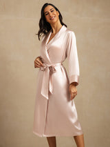 [Rosa] SilkSilky-IT Long Sleeve Vestaglia da donna 009