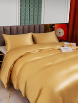 [Champagne] SilkSilky-IT 25Momme Set di biancheria da letto 003