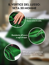 [Verde Scuro] SilkSilky-IT 30Momme Federa 002