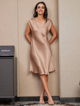[Toscana] SilkSilky-IT Cap Sleeve V Neck Camicia da notte 003