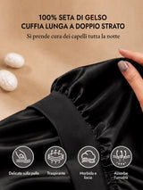 [Nero] SilkSilky-IT Cuffia di seta 002