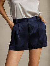[Blu Scuro] SilkSilky-IT Pantaloncini da donna 006